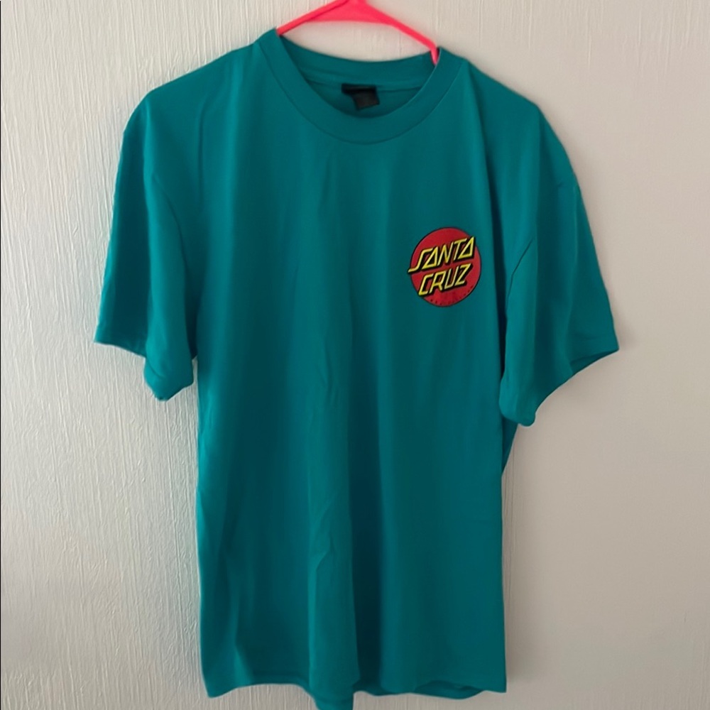 Santa Cruz Skateboards Teal Short Sleeve Tee